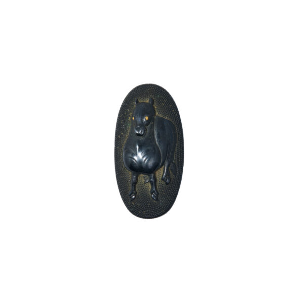 Antique Fuchi Kashira for Samurai Sword with NBTHK <strong><span style="color: #ff0000;">Hozon</span></strong> Certificate (F-55) - Image 4