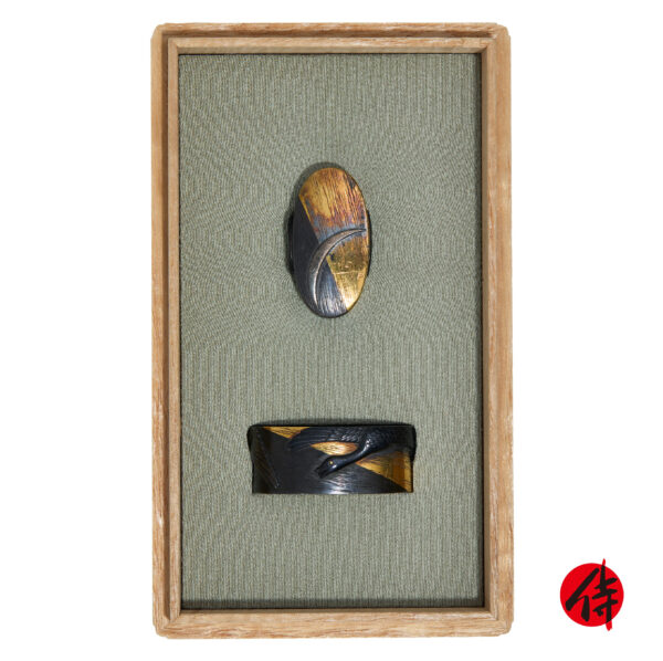 Antique Fuchi Kashira for Samurai Sword with NBTHK <strong><span style="color: #ff0000;">Tokubetsu Hozon</span></strong> Certificate (F-56)