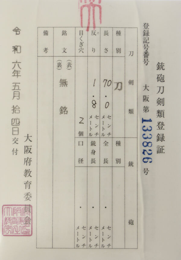 Antique Japanese Sword Katana Attributed to Hizen Kunihiro<br>NBTHK <span style="color: #ff0000;">Hozon </span>Certificate - Image 25