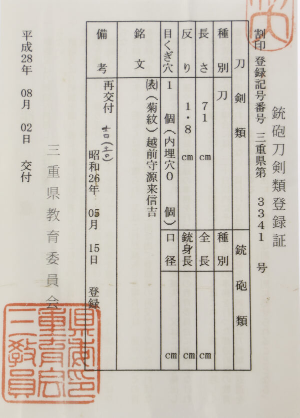 Antique Japanese Sword Katana Signed by Nobuyoshi <br>NBTHK<span style="color: #ff0000;"><strong> Tokubetsu Hozon</strong> </span>Certificate - Image 24