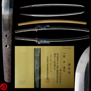 Antique Japanese Sword Katana Signed by Kanemoto <br>NBTHK<span style="color: #ff0000;"><strong> Tokubetsu Hozon</strong> </span>Certificate