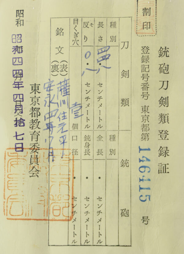 Antique Japanese Sword Daisho attributed to Ko Mihara /Signed by Motohira<br> NBTHK<span style="color: #ff0000;"><strong> Tokubetsu Hozon</strong> </span>Certificates - Image 51