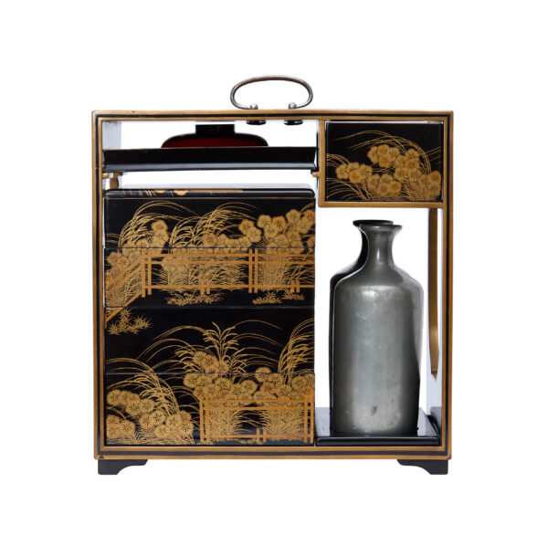 Antique Japanese Lacquer Box<br> (Bento-08) - Image 5