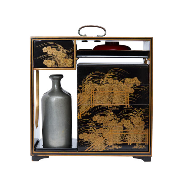 Antique Japanese Lacquer Box<br> (Bento-08) - Image 4