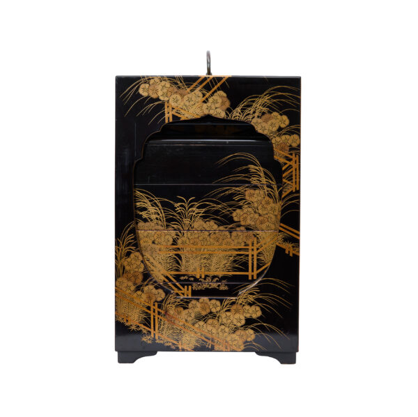 Antique Japanese Lacquer Box<br> (Bento-08) - Image 3