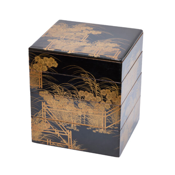 Antique Japanese Lacquer Box<br> (Bento-08) - Image 7