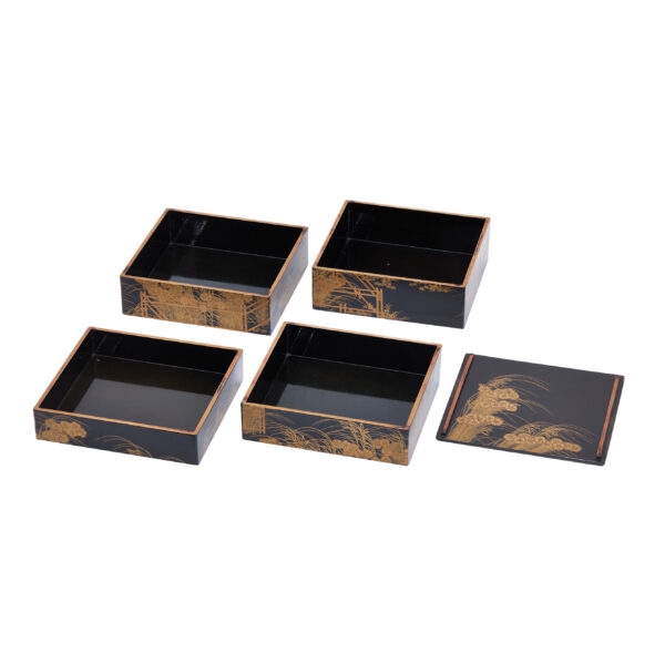 Antique Japanese Lacquer Box<br> (Bento-08) - Image 10
