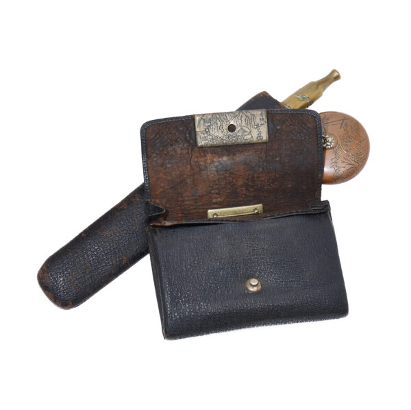 Antique Tobacco Case-Tabacco Ire and Kiseru Set (Kiseru-18) - Image 4