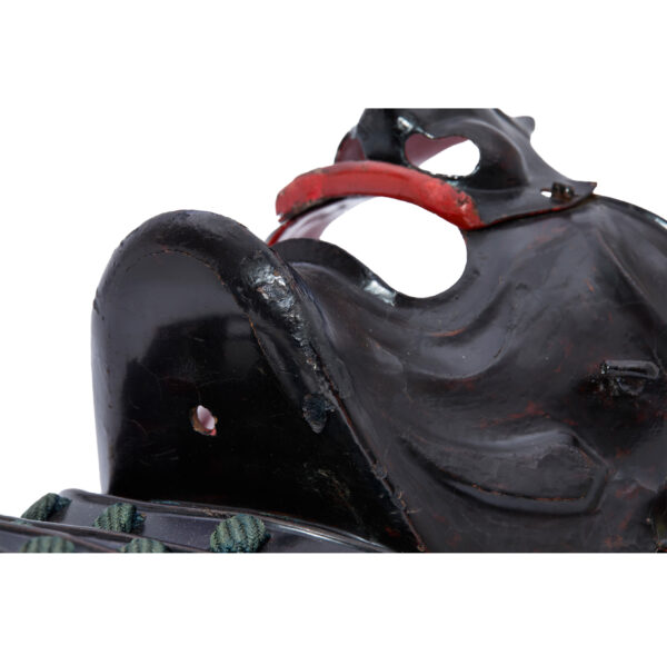 Antique Late Edo Period Menpo Face Guard for Samurai Armor (Menpo-24) - Image 6