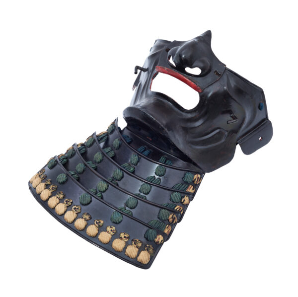 Antique Late Edo Period Menpo Face Guard for Samurai Armor (Menpo-24) - Image 2