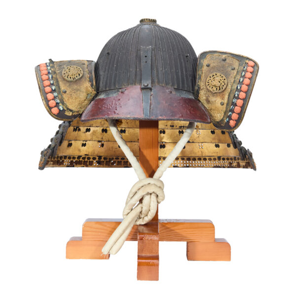 Antique Samurai Helmet <br>Late Muromachi Period <br>Rokujuni Ken Suji Kabuto <br><span style="color: #ff0000;"><strong>Tokubetsu Kicho</strong></span> Shiryo Certificate</span> (KT-68) - Image 4