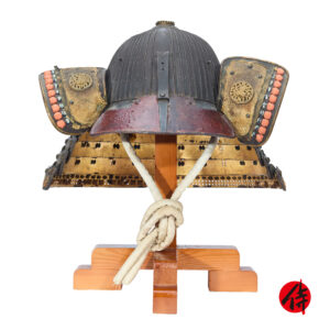 Antique Samurai Helmet <br>Late Muromachi Period <br>Rokujuni Ken Suji Kabuto <br><span style="color: #ff0000;"><strong>Tokubetsu Kicho</strong></span> Shiryo Certificate</span> (KT-68)