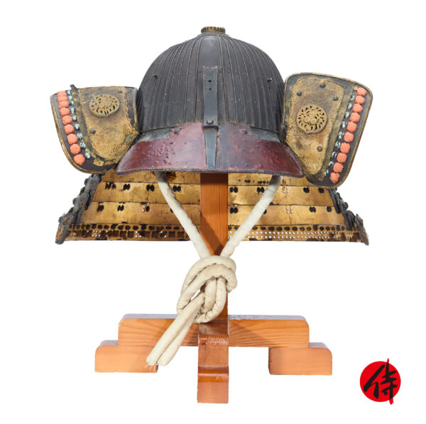 Antique Samurai Helmet <br>Late Muromachi Period <br>Rokujuni Ken Suji Kabuto <br><span style="color: #ff0000;"><strong>Tokubetsu Kicho</strong></span> Shiryo Certificate</span> (KT-68)