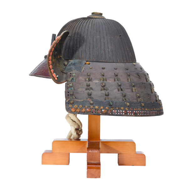 Antique Samurai Helmet <br>Late Muromachi Period <br>Rokujuni Ken Suji Kabuto <br><span style="color: #ff0000;"><strong>Tokubetsu Kicho</strong></span> Shiryo Certificate</span> (KT-68) - Image 3