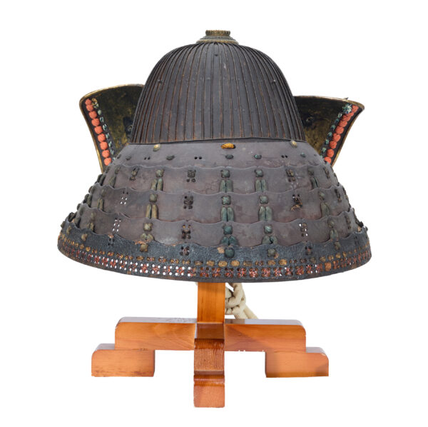 Antique Samurai Helmet <br>Late Muromachi Period <br>Rokujuni Ken Suji Kabuto <br><span style="color: #ff0000;"><strong>Tokubetsu Kicho</strong></span> Shiryo Certificate</span> (KT-68) - Image 7
