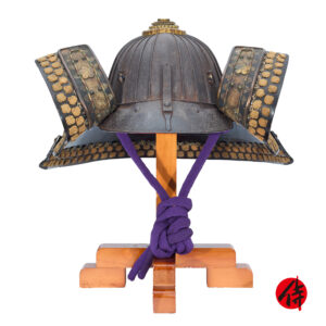 Antique Samurai Helmet <br>Early Edo Period Nijuroku Ken Suji Kabuto with <span style="color: #ff0000;"><strong>Tokubetsu Kicho</strong></span> Shiryo Certificate</span></strong> (KT-69)