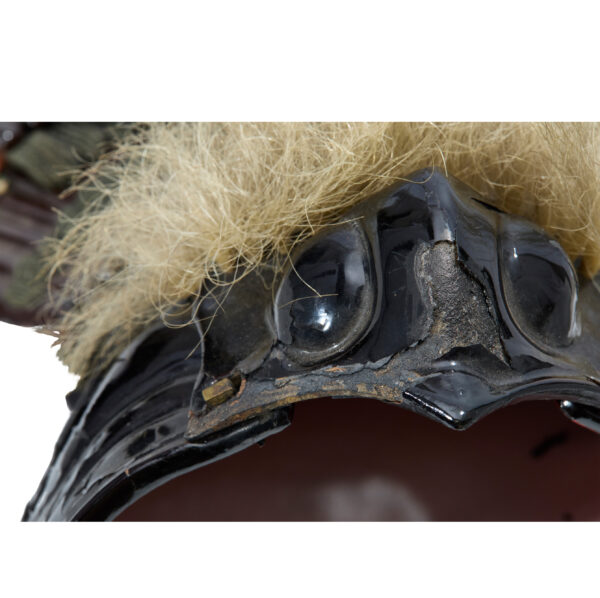 Antique Late Edo Period Menpo Face Guard for Samurai Armor <span style="color: #ff0000;"> Kicho Shiryo</span> Certificate (Menpo-25) - Image 7