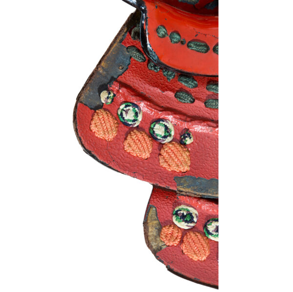 Antique Late Edo Period Menpo Face Guard for Samurai Armor <span style="color: #ff0000;"> Kicho Shiryo</span> Certificate (Menpo-25) - Image 9