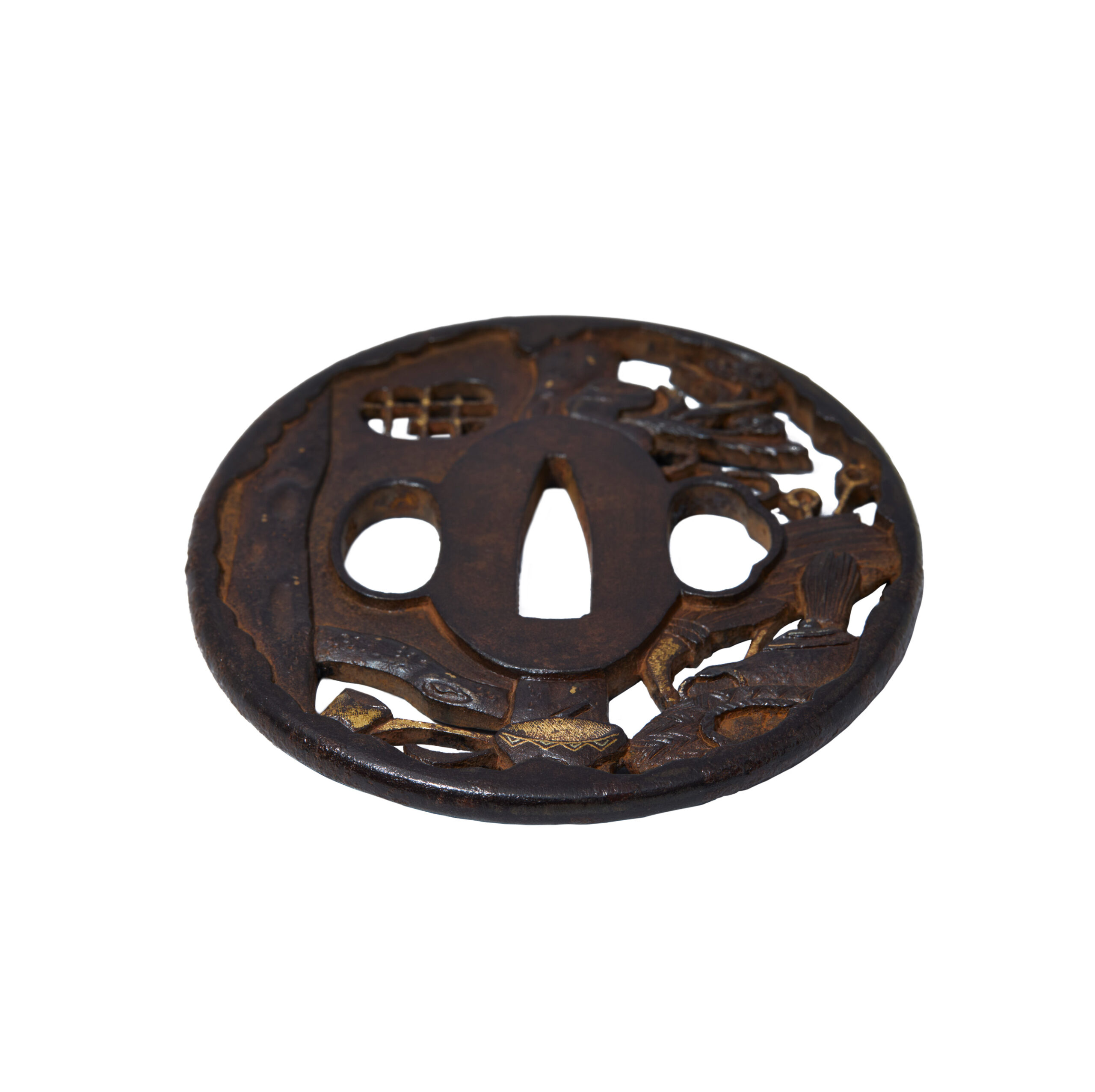 Antique Tsuba for Samurai Sword (T-837) - Image 5