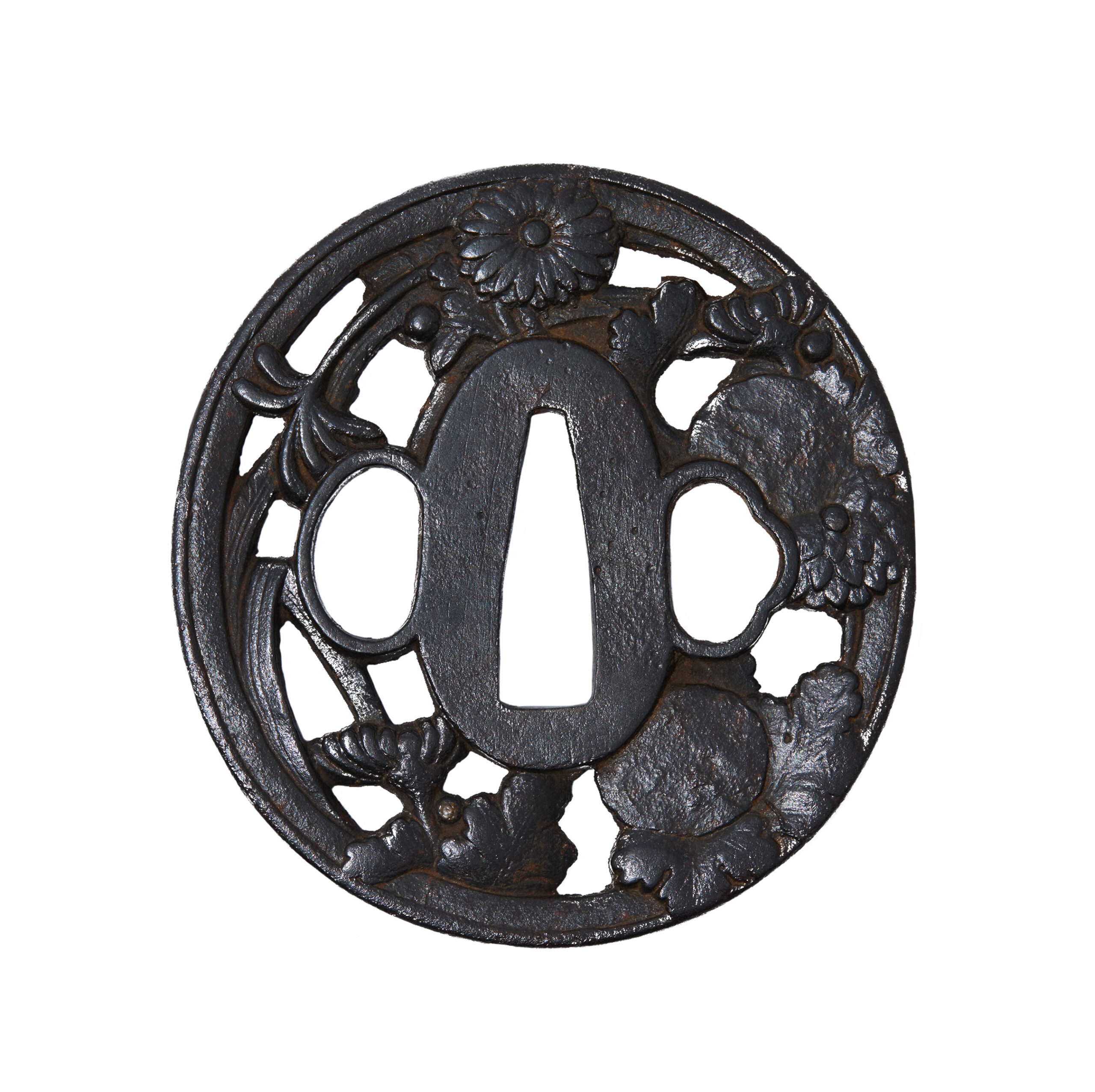 Antique Tsuba for Samurai Sword (T-838) - Image 3