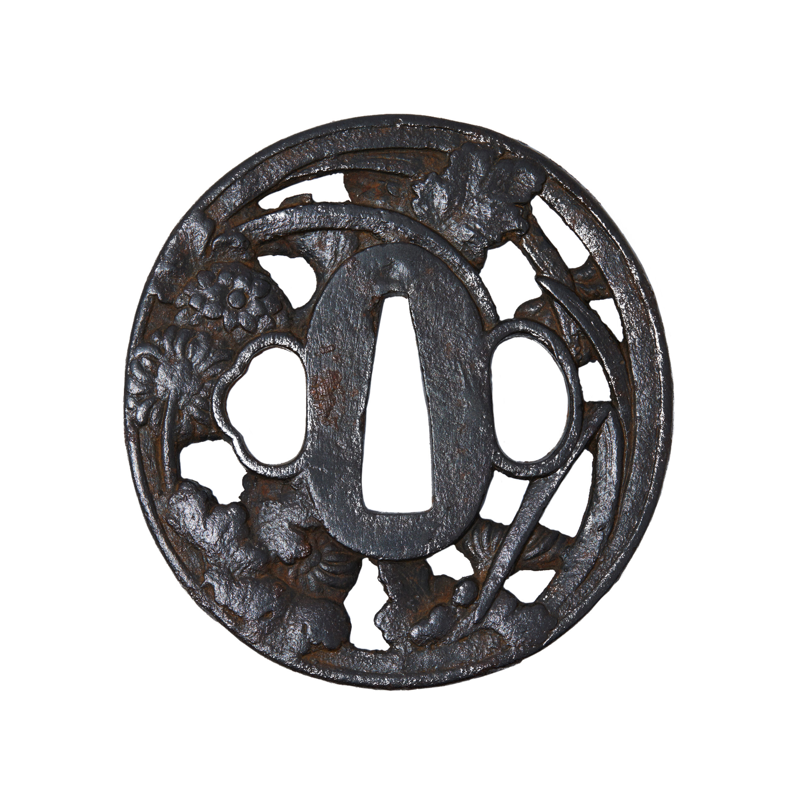 Antique Tsuba for Samurai Sword (T-838) - Image 4