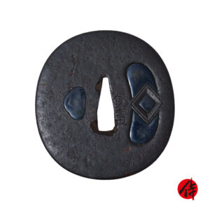 Antique Tsuba for Samurai Sword with NBTHK <strong><span style="color: #ff0000;">Hozon</span></strong> Certificate (T-841)
