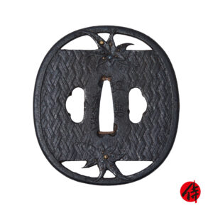 Antique Tsuba for Samurai Sword with NTHK Certificate (T-847)