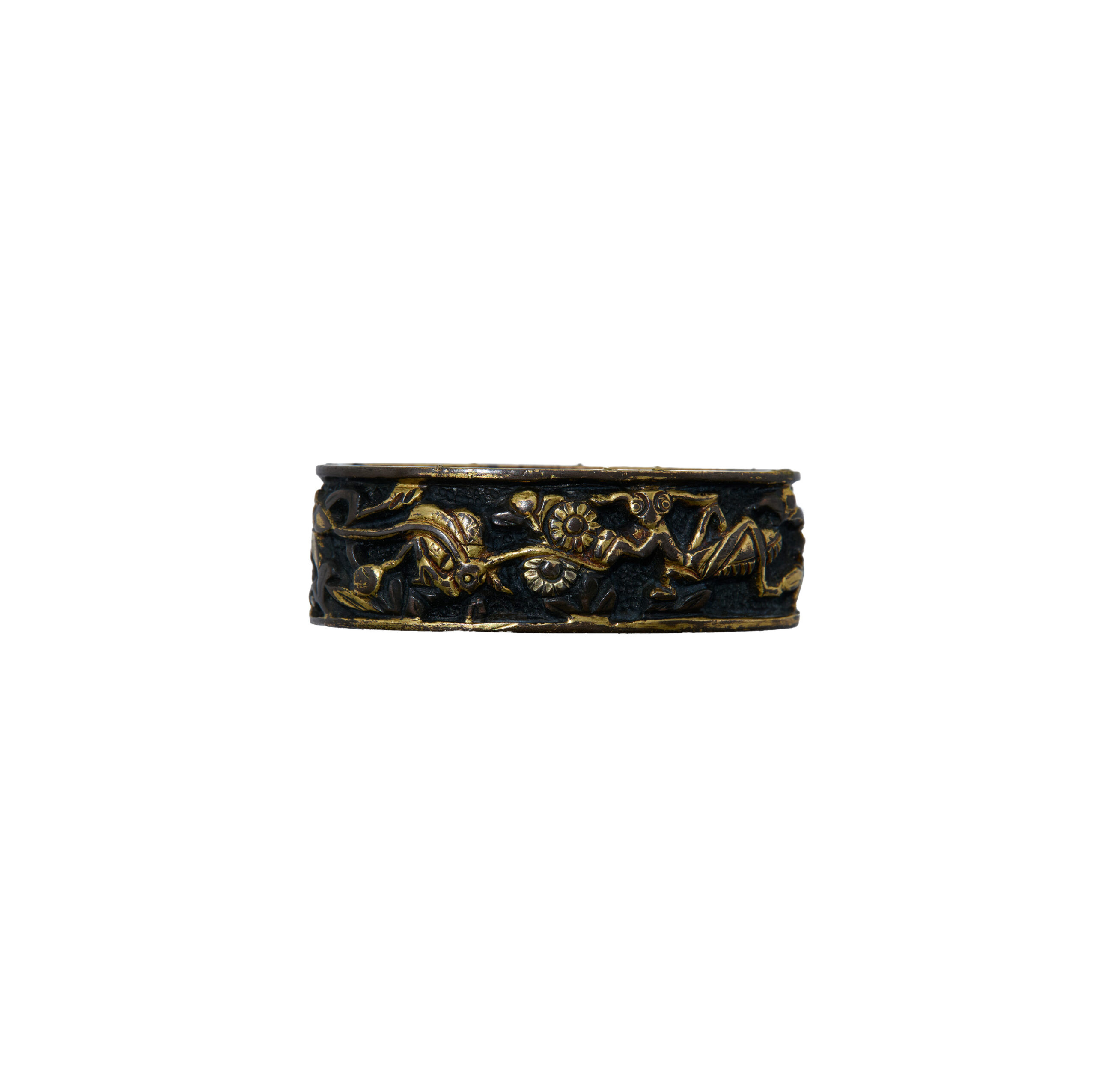 A set of antique Menuki, Kozuka, and Fuchi-Kashira for Samurai Sword (MKF-01) - Image 20