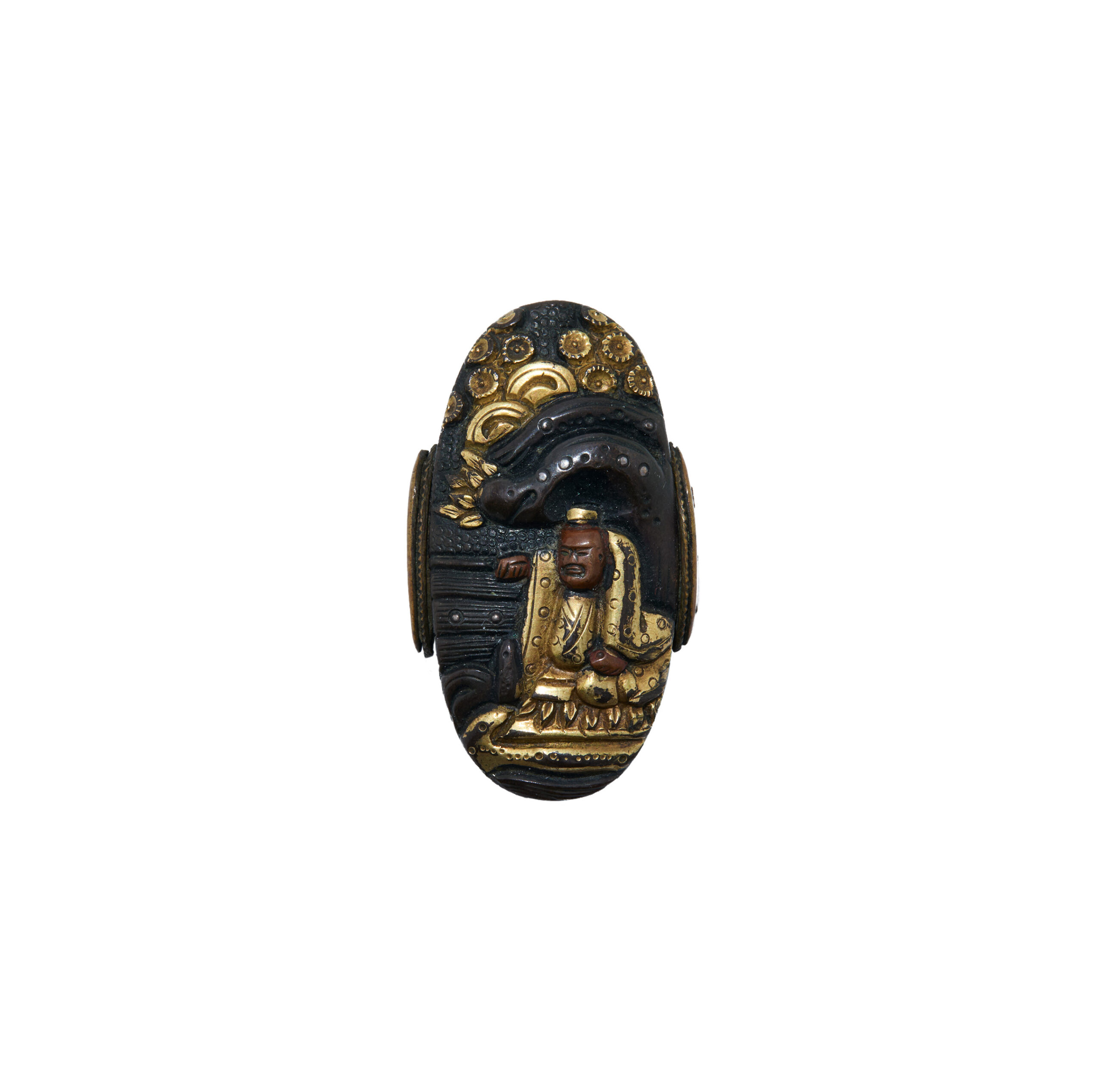 Antique Fuchi Kashira for Samurai Sword (F-58) - Image 2