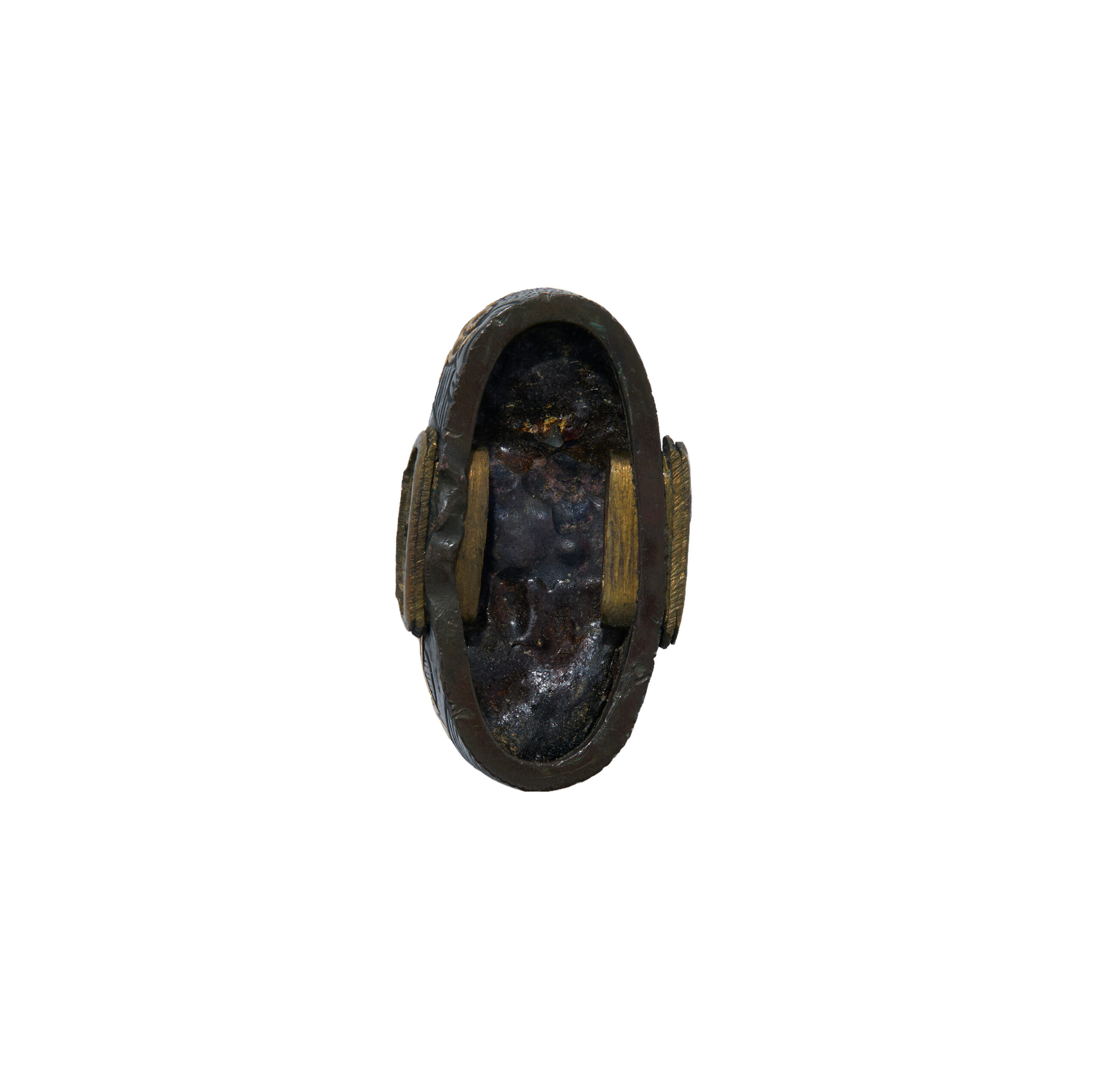 Antique Fuchi Kashira for Samurai Sword (F-58) - Image 3