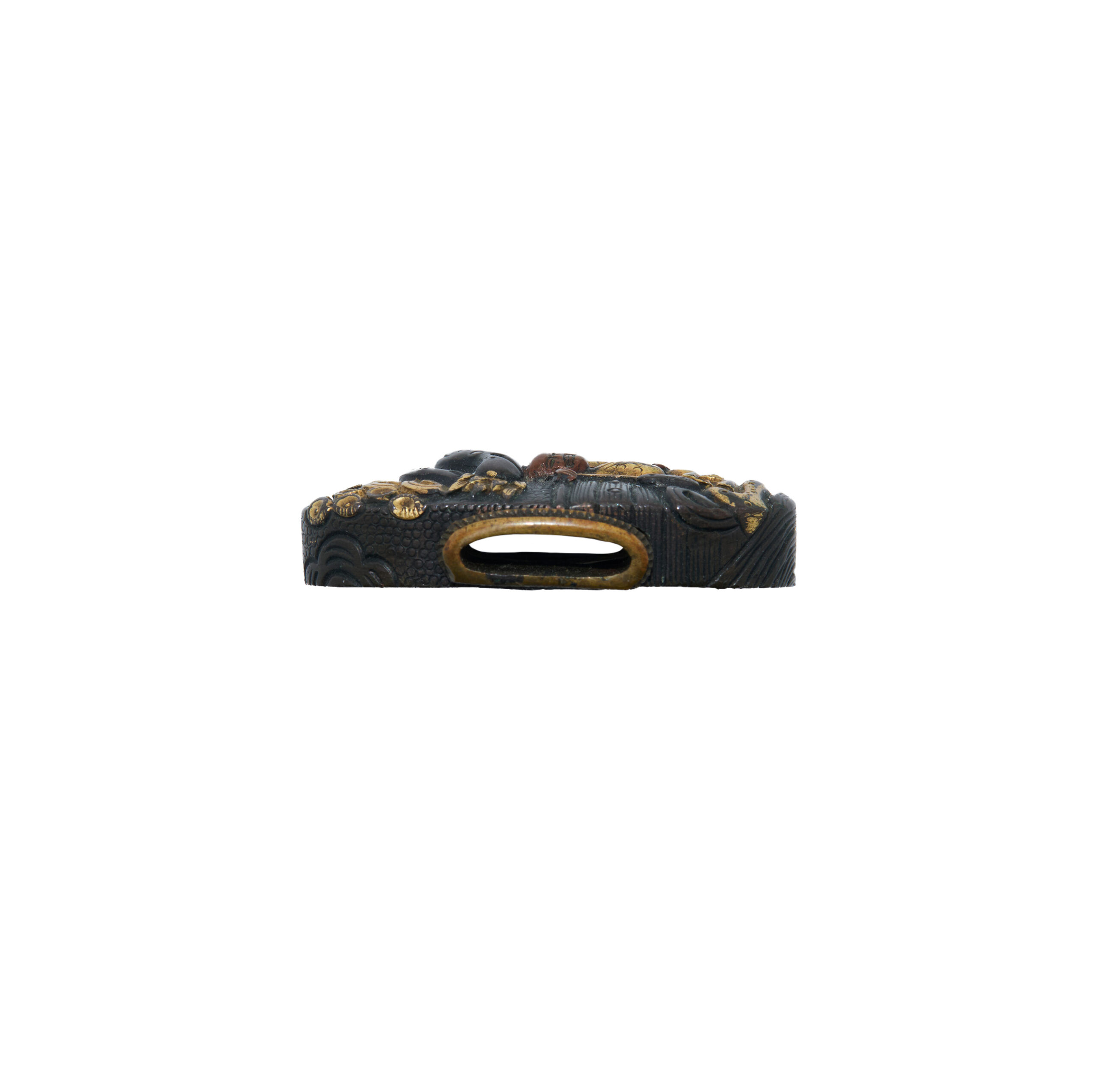 Antique Fuchi Kashira for Samurai Sword (F-58) - Image 5