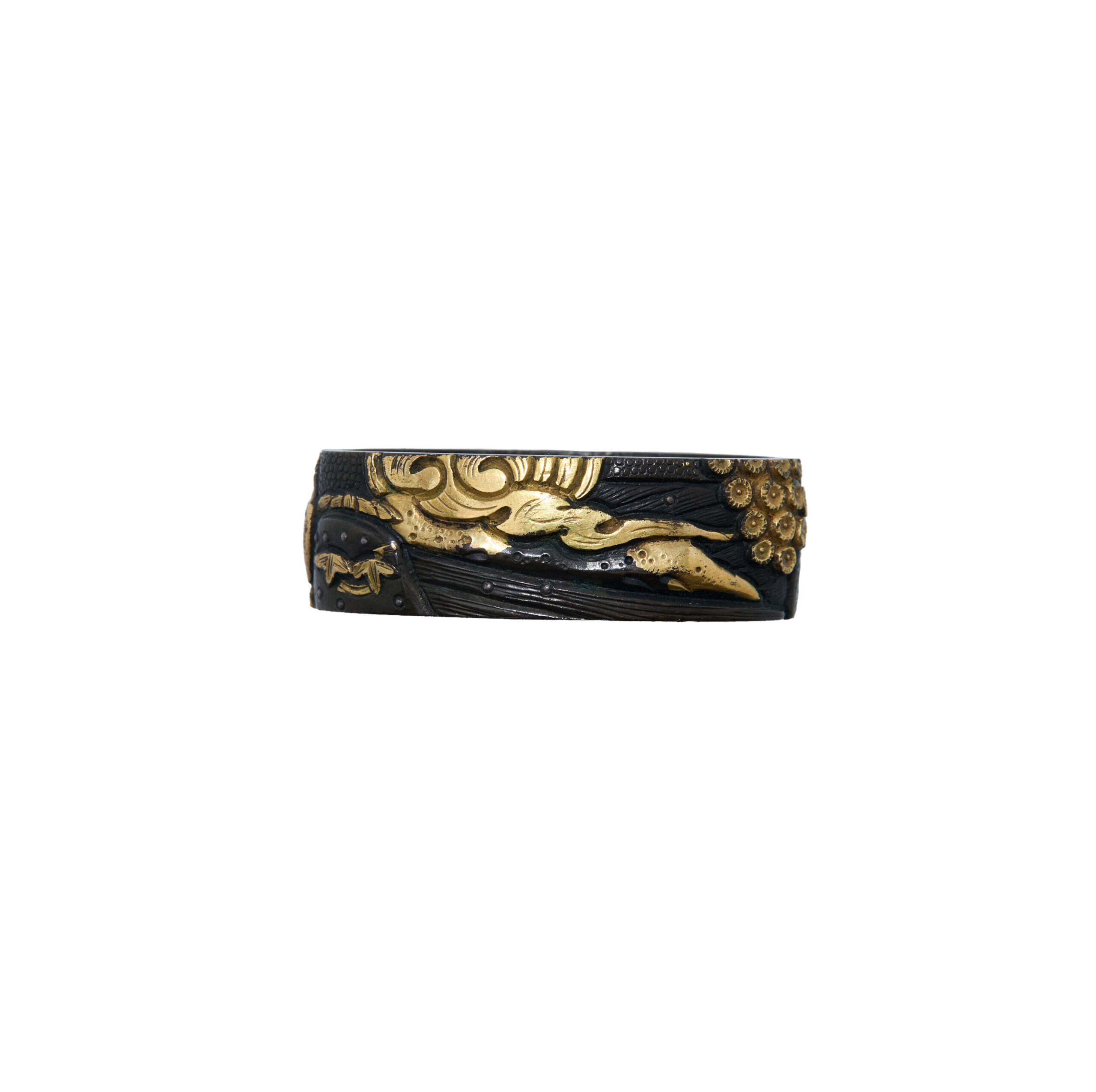 Antique Fuchi Kashira for Samurai Sword (F-58) - Image 7