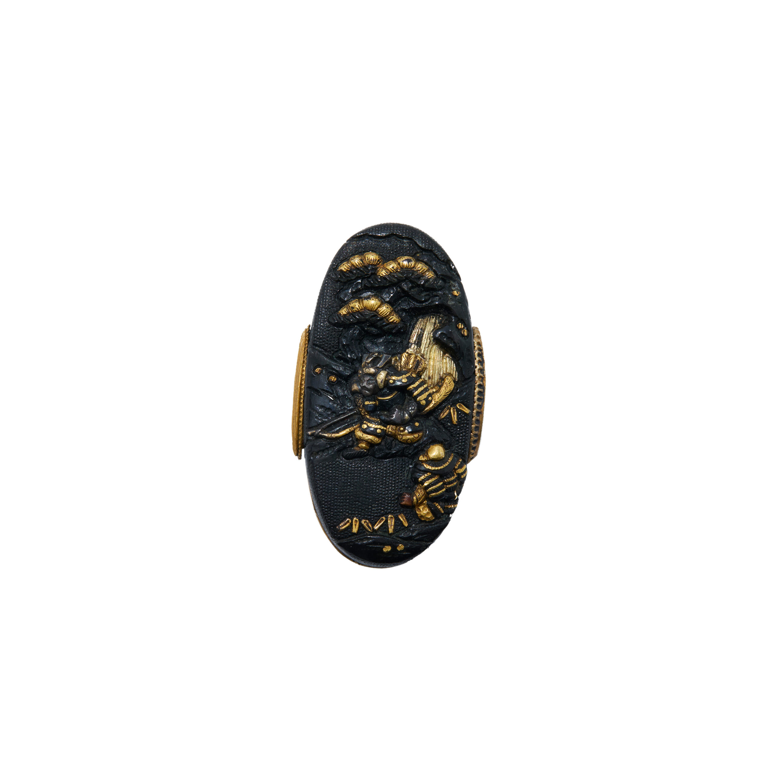 Antique Fuchi Kashira for Samurai Sword (F-60) - Image 3