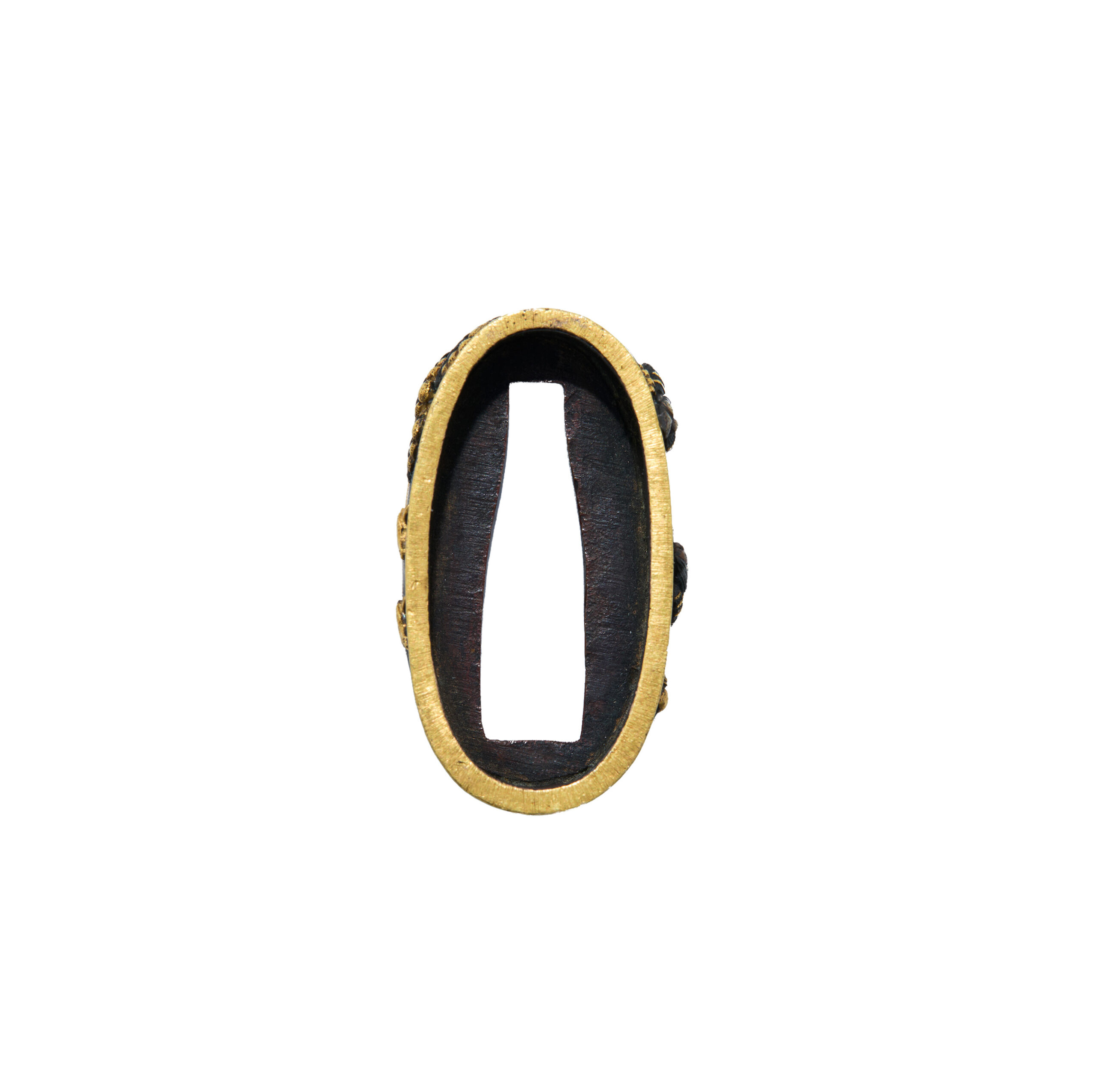 Antique Fuchi Kashira for Samurai Sword (F-60) - Image 10