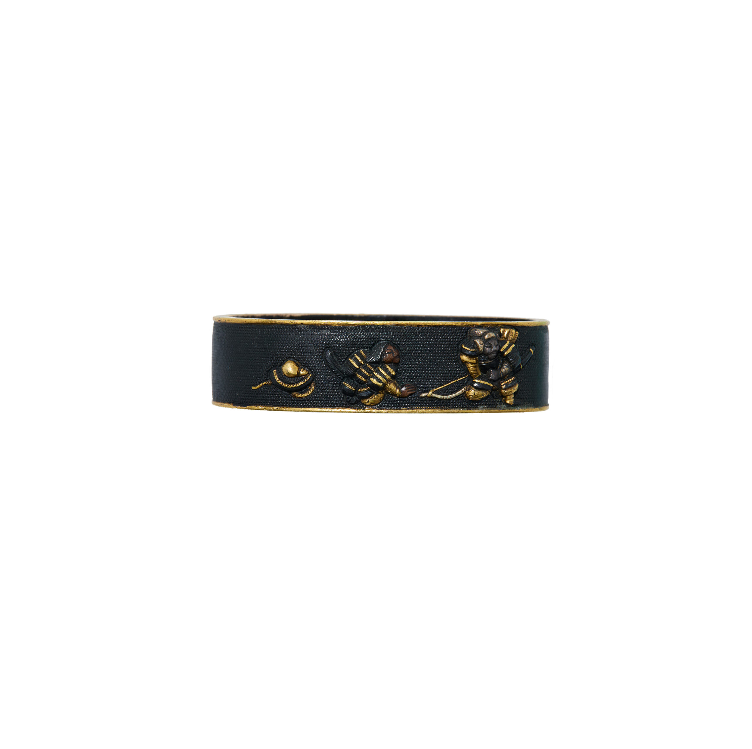 Antique Fuchi Kashira for Samurai Sword (F-60) - Image 7