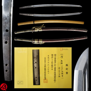 Antique Japanese Sword Katana Attributed to Edo Hojoji<br>NBTHK <span style="color: #ff0000;">Hozon </span>Certificate