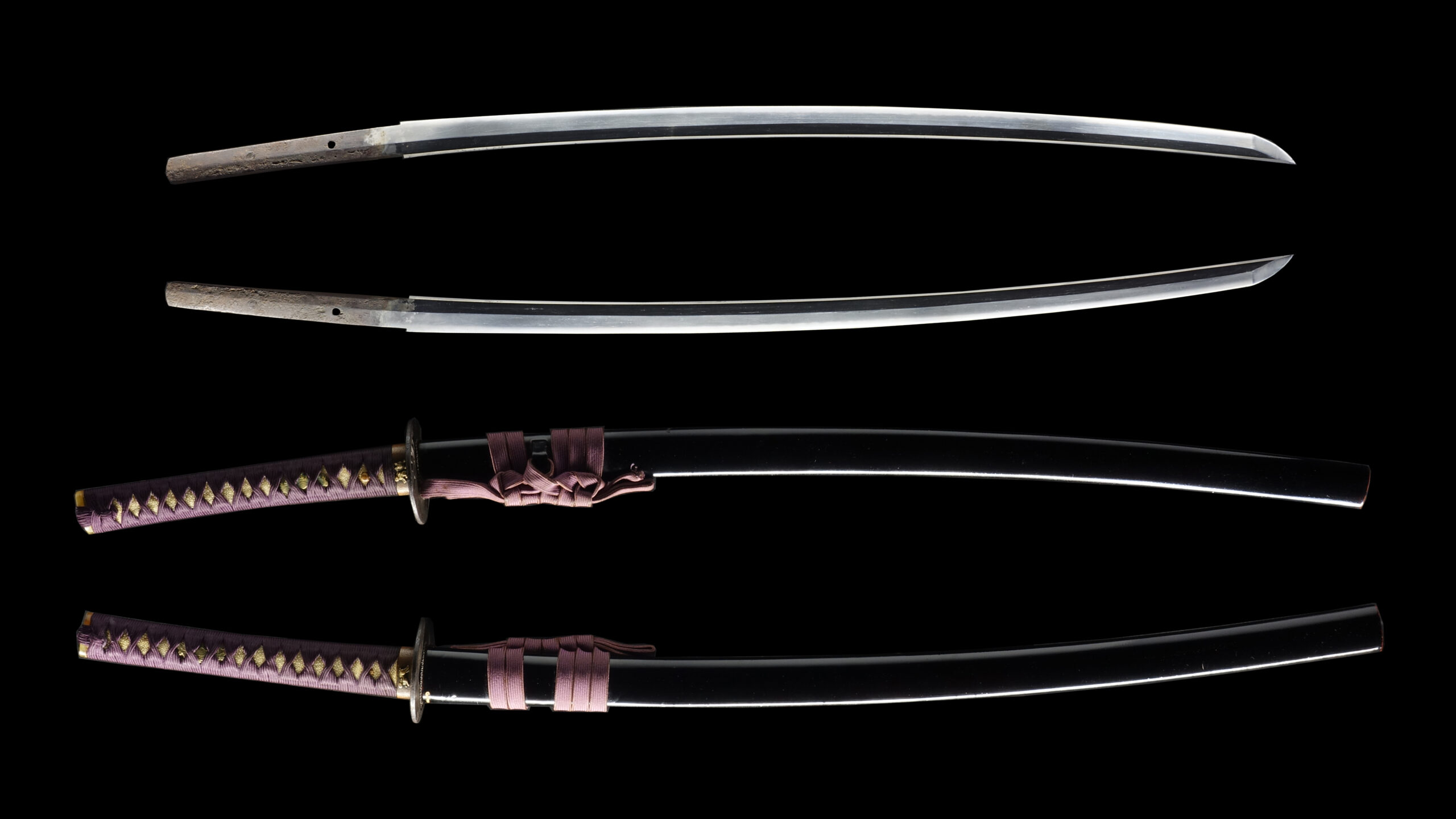 Antique Japanese Sword Daisho Attributed to Kanemoto and signed by Shimosaka Tsuguhiro <br> NTHK Kanteisho Certificate - Image 23