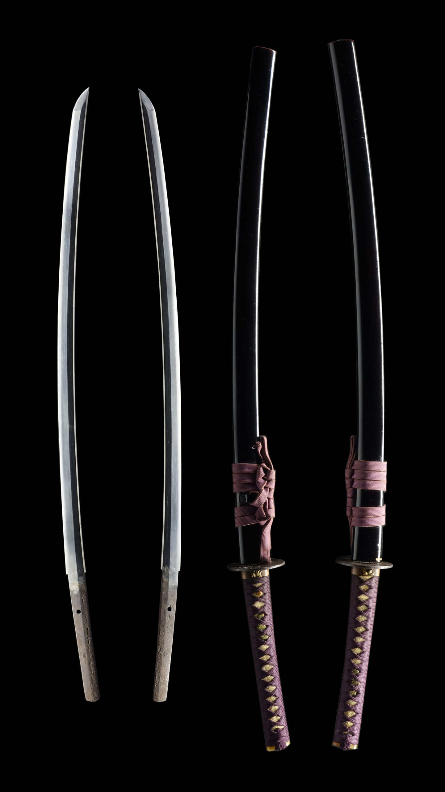 Antique Japanese Sword Daisho Attributed to Kanemoto and signed by Shimosaka Tsuguhiro <br> NTHK Kanteisho Certificate - Image 13