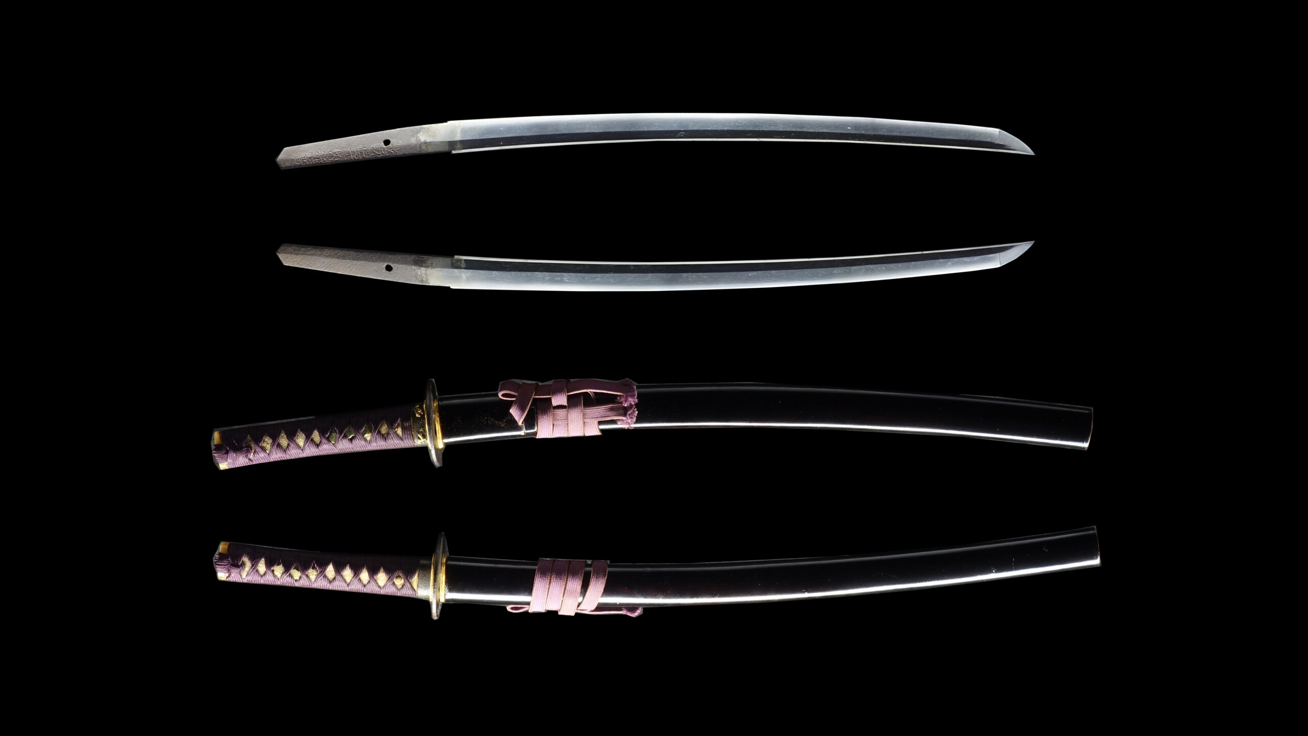 Antique Japanese Sword Daisho Attributed to Kanemoto and signed by Shimosaka Tsuguhiro <br> NTHK Kanteisho Certificate - Image 25