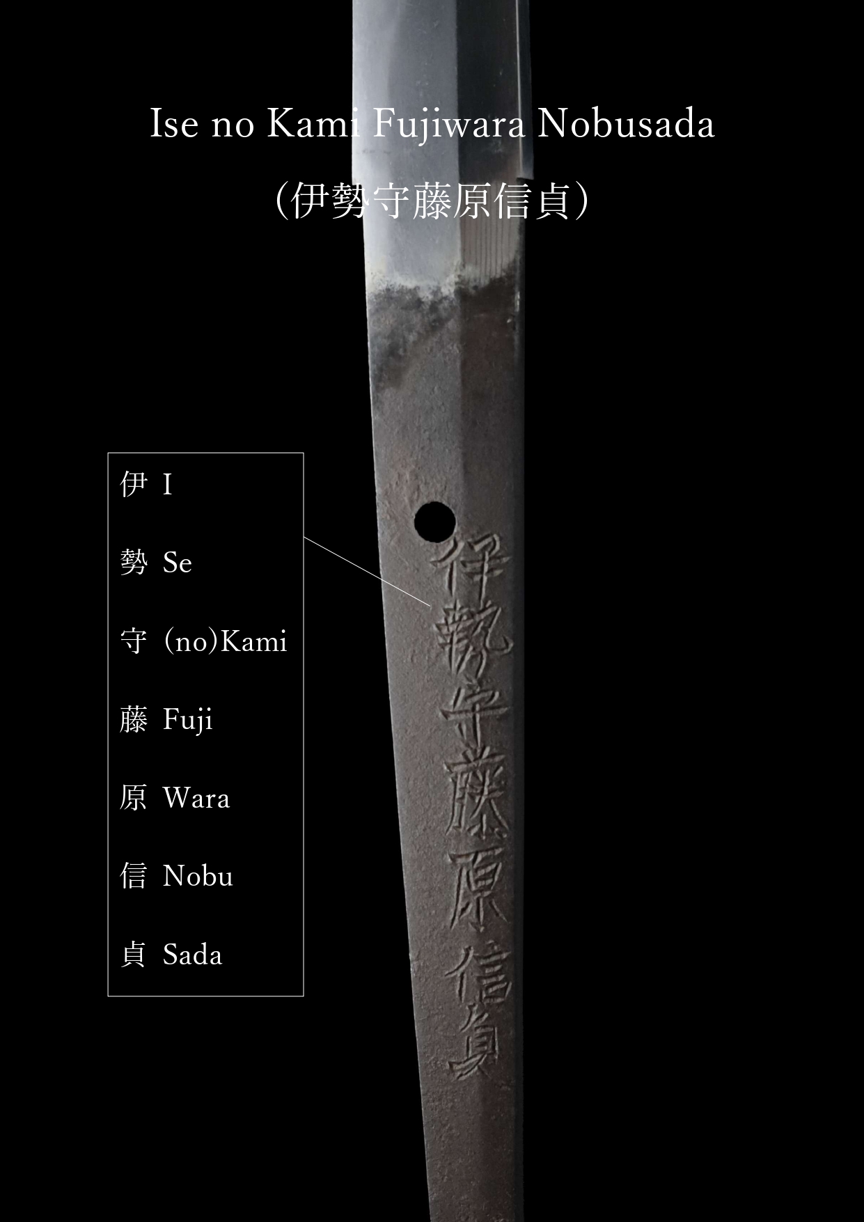 Antique Japanese Sword Katana Signed by Fujiwara Nobusada<br>NBTHK <span style="color: #ff0000;">Hozon </span>Certificate - Image 24