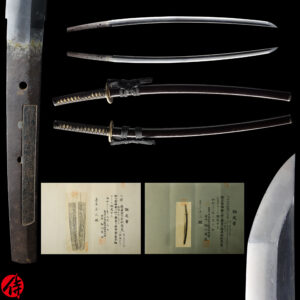 Antique Japanese Sword Katana Signed by Osafune Sukesada<br>NBTHK Kichou Certificate for the blade and Tokubetsu Kicho for the Koshirae