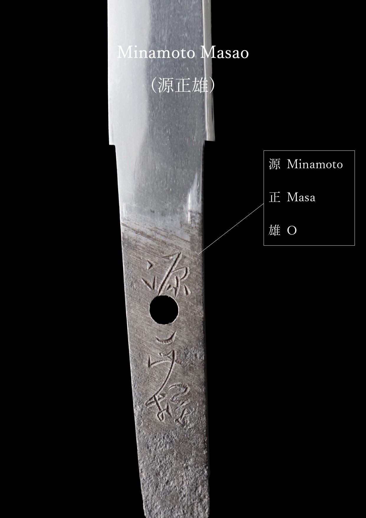 Antique Japanese Sword Tanto signed by Minamoto Masao<br>NBTHK <span style="color: #ff0000;">Hozon </span>Certificate - Image 25