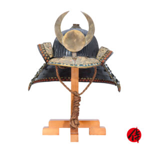 Antique Samurai Helmet <br>Mid Edo Period Rokujushi Ken Suji Kabuto with <span style="color: #ff0000;"><strong>Tokubetsu Kicho</strong></span> Shiryo Certificate</span></strong> (KT-71)