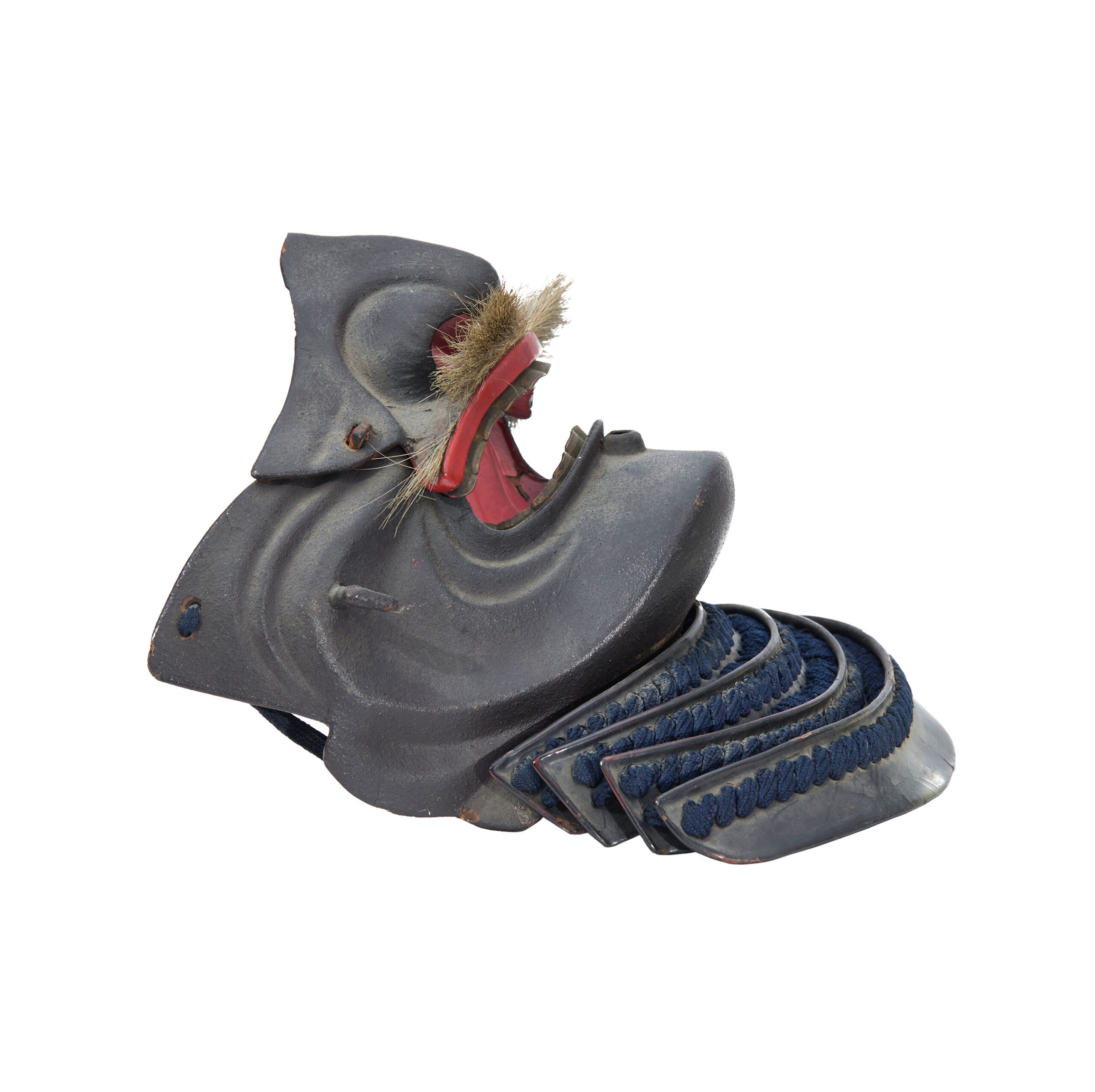 Antique Mid Edo Period Menpo Face Guard for Samurai Armor <span style="color: #ff0000;"> Kicho Shiryo</span> Certificate<br> (Menpo-29) - Image 4