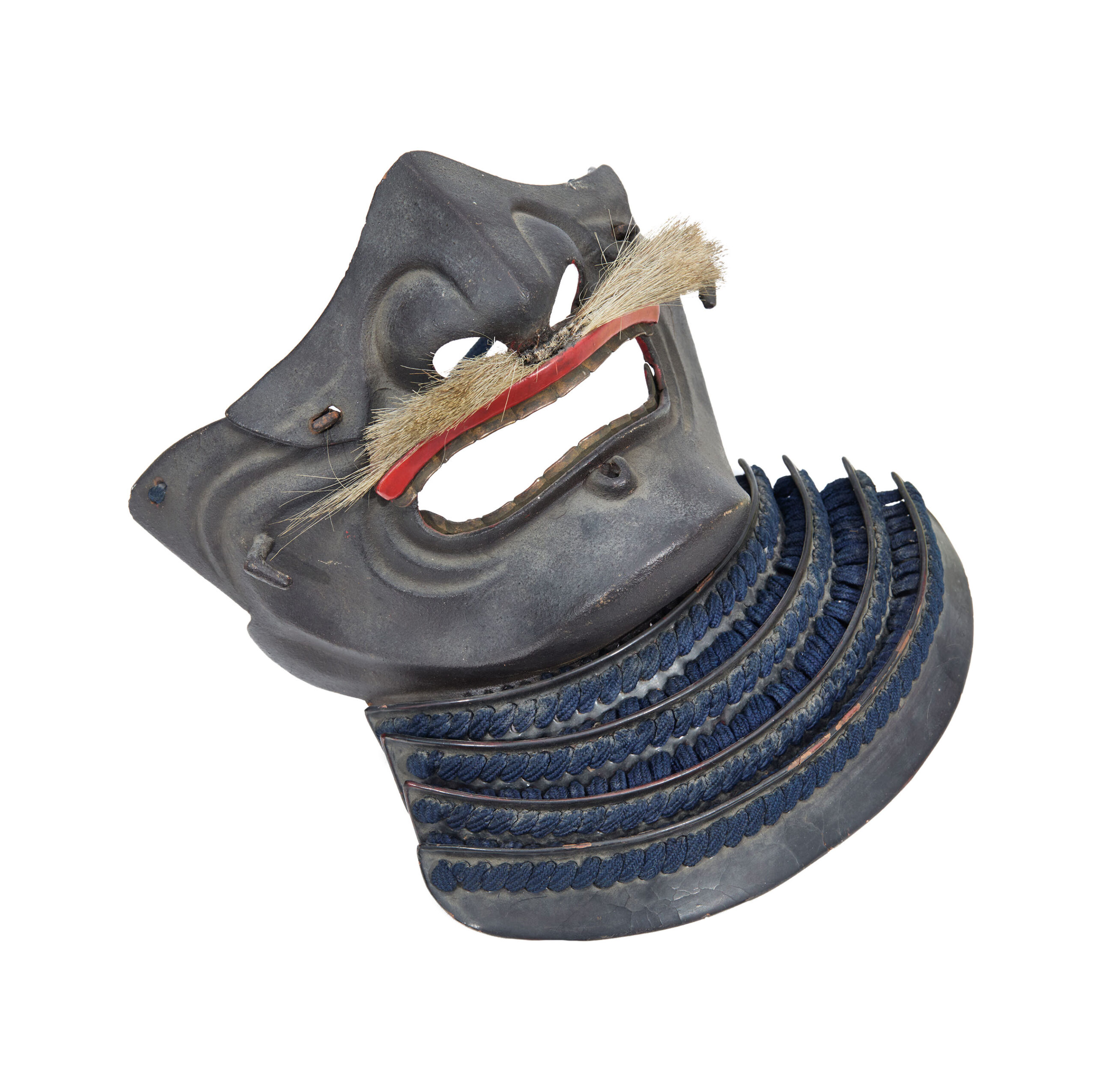 Antique Mid Edo Period Menpo Face Guard for Samurai Armor <span style="color: #ff0000;"> Kicho Shiryo</span> Certificate<br> (Menpo-29) - Image 6