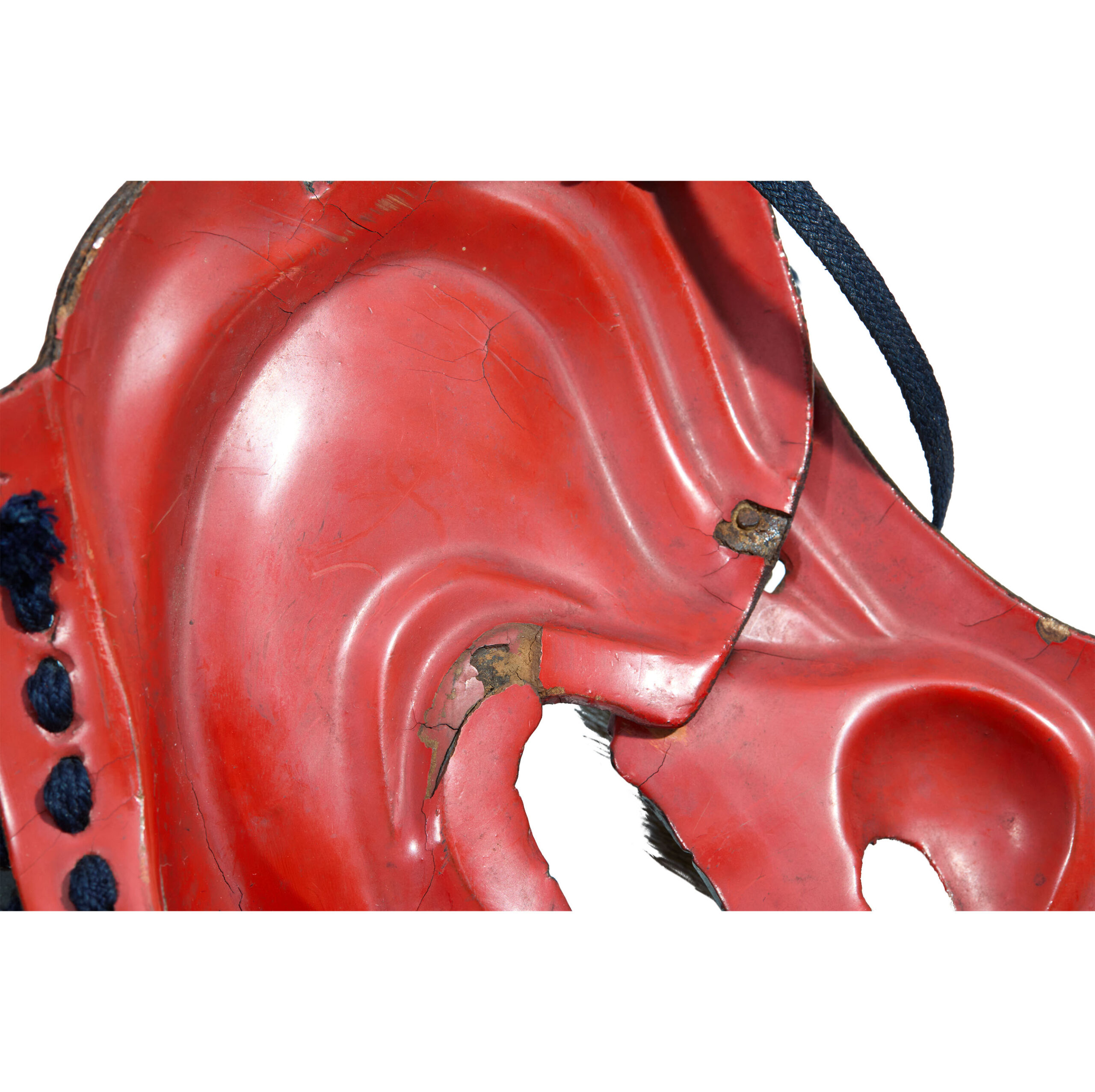 Antique Mid Edo Period Menpo Face Guard for Samurai Armor <span style="color: #ff0000;"> Kicho Shiryo</span> Certificate<br> (Menpo-29) - Image 9