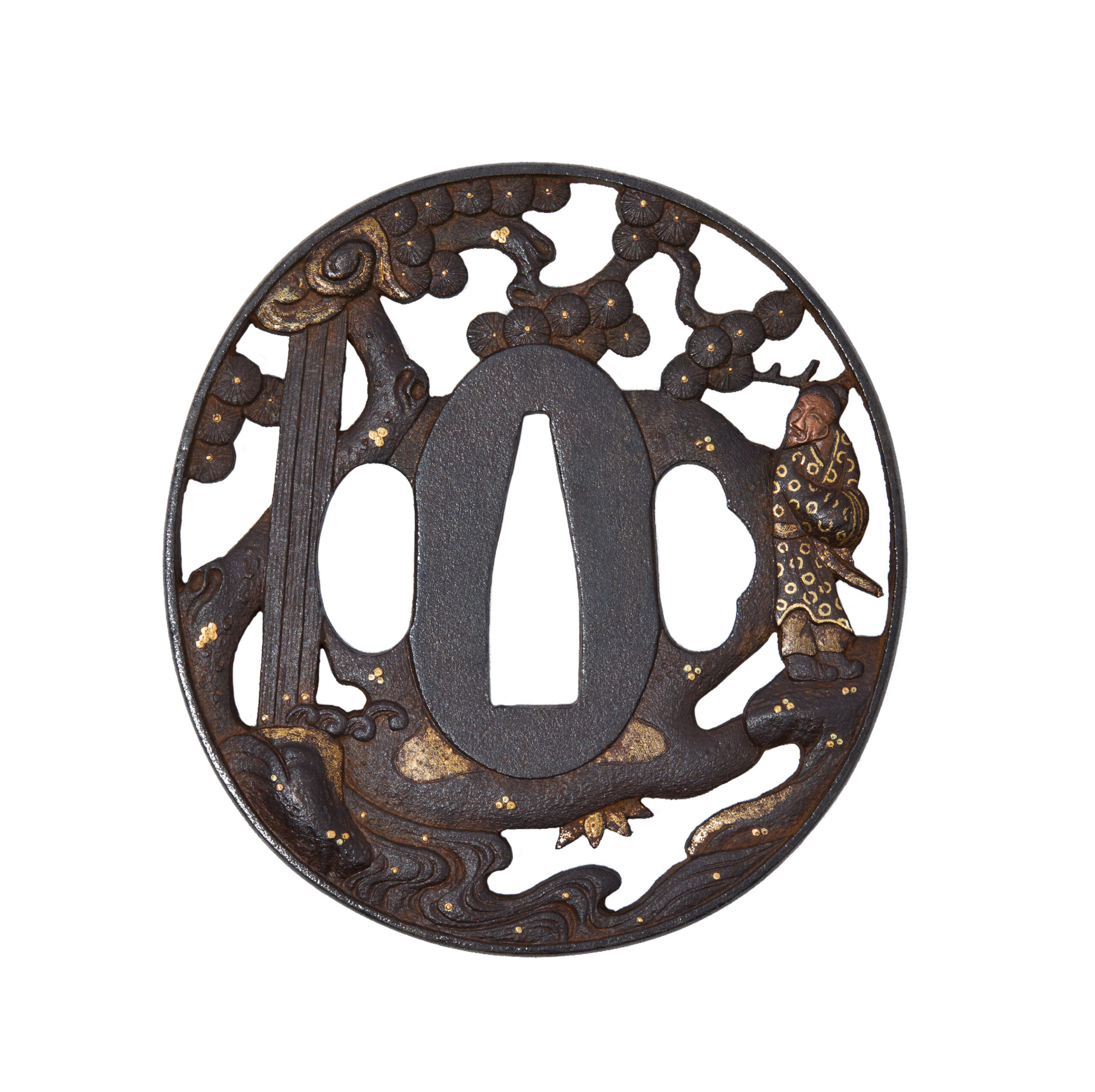 Antique Tsuba for Samurai Sword (T-854) - Image 3