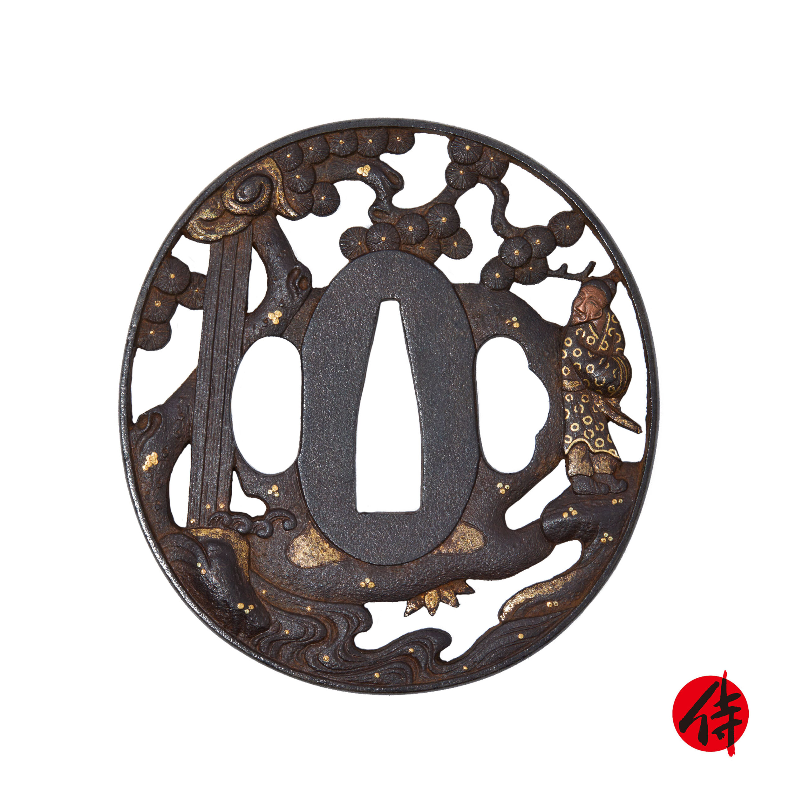 Antique Tsuba for Samurai Sword (T-854)