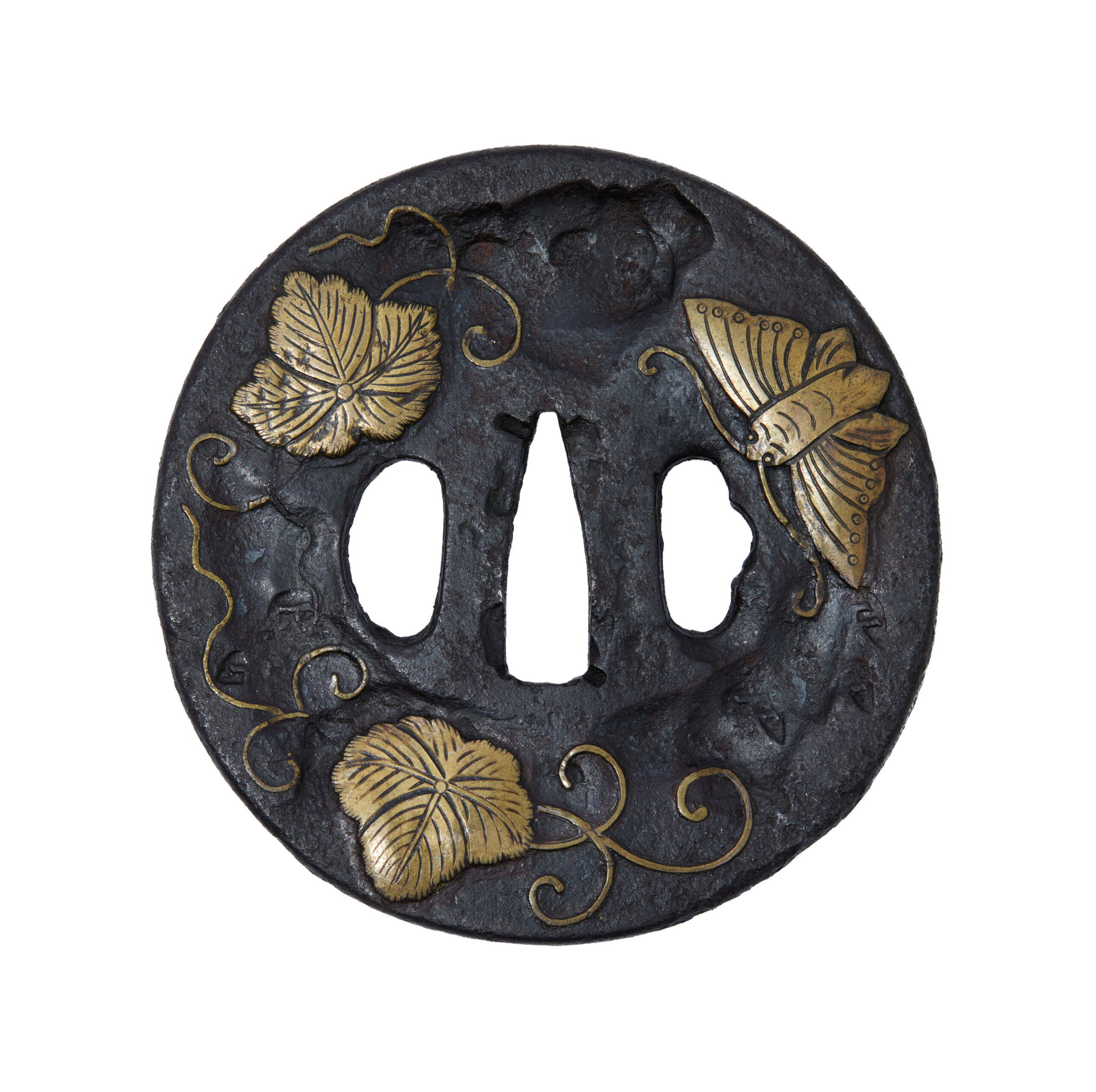 Antique Tsuba for Samurai Sword (T-857) - Image 3