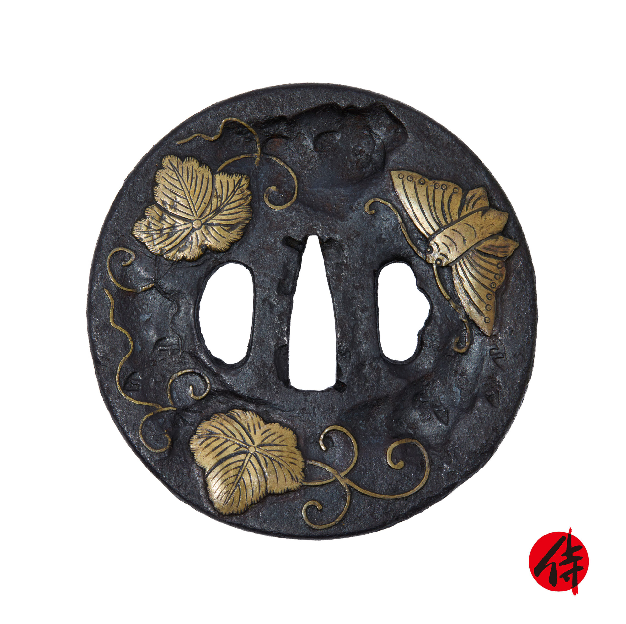 Antique Tsuba for Samurai Sword (T-857)